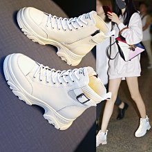 馬丁靴女2022年新款秋冬季厚底小個子短靴子黑色中筒2023春秋女鞋超夯 下殺 新品 歷史價格詳細信息