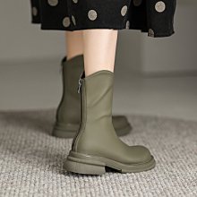 大碼女靴子41一43厚底馬丁靴4546春秋真皮甜酷風煙筒靴切爾西短靴超夯 下殺 新品 歷史價格詳細信息
