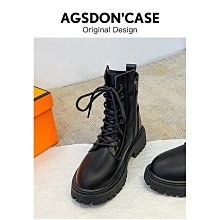 黑色馬丁靴女2023年夏季薄款復古英倫風甜酷機車潮ins春秋單靴子 歷史價格詳細信息