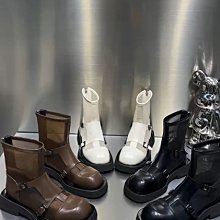 馬丁靴女夏秋季2023新款英倫風復古大黃靴機車工裝西部牛仔短靴子 歷史價格詳細信息