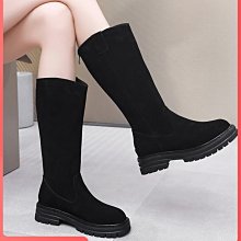 2023秋冬季真皮加絨高筒鞋女平底休閒運動沙漠工裝馬丁靴潮 歷史價格詳細信息