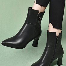 2022秋冬季新款高跟彈力靴女百搭靴防水臺小個子方頭粗跟長靴子 歷史價格詳細信息