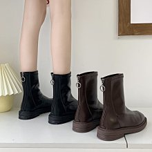 復古馬丁靴女款靴子秋冬新款小個子增高厚底英倫風短靴女單靴 歷史價格詳細信息