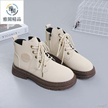 馬丁靴女款2023新款秋款裡外全皮真皮英倫風機車騎行靴女繫帶短靴 歷史價格詳細信息