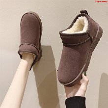 雪地鞋 女靴子 秋冬季 保暖 短筒 兔毛 牛皮 牛筋底a1178508057 歷史價格詳細信息