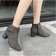 女鞋 大頭馬丁靴女新款秋季英倫風復古短靴學生厚底增高小個子炸街 歷史價格詳細信息