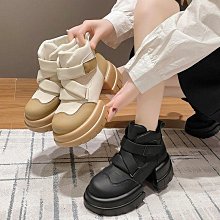 高跟馬丁靴女2022年秋冬新款短靴白色高跟粗跟方頭顯瘦瘦瘦彈力襪子靴（滿599元免運） 歷史價格詳細信息