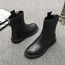 靴子2021秋季新款魚骨休閒單靴爆款女鞋大碼短靴馬丁靴女 歷史價格詳細信息