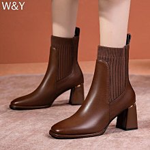 短靴女秋冬英倫風女靴尖頭靴子加絨高跟性感細跟踝靴女后拉鏈女鞋過膝靴ins網紅長靴  高跟馬靴 簡約方頭低跟拉鍊馨雅 歷史價格詳細信息