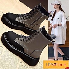 英倫風馬丁靴女款2024新款秋冬短靴復古兩穿中筒靴子厚底時尚女靴 歷史價格詳細信息