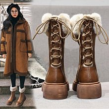 24h出貨 雪地靴 刷毛靴 保暖靴 麵包鞋 國際站歐美冬新款靴子人造毛絨毛毛中筒仿狐貍毛雪地靴 (滿599元免運) 歷史價格詳細信息