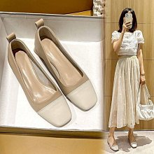 鞋子女法式鞋秋秋新款裸色單鞋低幫鞋尖頭淺口超纖軟底單鞋奶奶鞋 歷史價格詳細信息