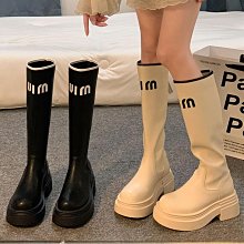 長筒靴女 長靴 韓傾傾西部牛仔靴子女長靴秋棕色粗跟尖頭復古英倫風高筒騎士靴女 歷史價格詳細信息