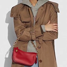 新款女包swinger提花織物拼色腋下麻將包經典印花單肩法棍包 coach包大牌同款妖精 歷史價格詳細信息