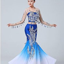 傣族舞蹈服新款云南民族風修身孔雀舞長裙服裝演出服女成人-名流 歷史價格詳細信息