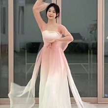 古典舞蹈服女飄逸紗衣中國舞練功服女身韻仙氣雪紡上衣演出服古風 歷史價格詳細信息