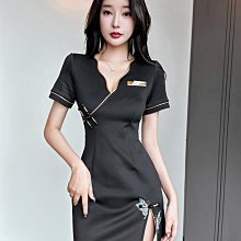 技師工作服 女生短袖西裝套裝 收腰顯瘦酒店前臺工裝 足療店養生工衣 兩件式套裝 西裝外套 西裝裙 西裝上衣 西裝 歷史價格詳細信息