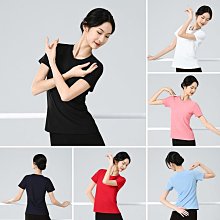 圓領瑜伽服短袖軟糯裸感休閒t恤夏寬鬆透氣抽皺運動健身服上衣女 歷史價格詳細信息