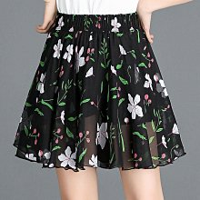 半身裙女夏新款百搭雪紡碎花中長裙松緊高腰顯瘦韓版大擺a字中裙-名流 歷史價格詳細信息