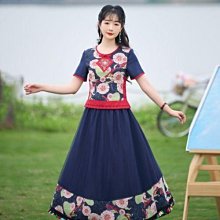 廣場舞套裙新款兩件套中老年演出服女夏裝民族風跳舞服裝女舞蹈服 歷史價格詳細信息