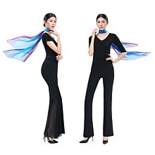 舞蹈服裝女仙氣喇叭袖中國舞練功服古典舞紗衣長款藝考演出服 歷史價格詳細信息