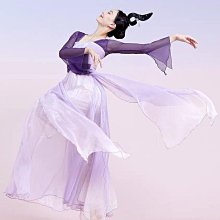 古典舞舞蹈服練功服身韻飄逸紗衣上衣長款中國舞演出服大擺裙套裝 歷史價格詳細信息