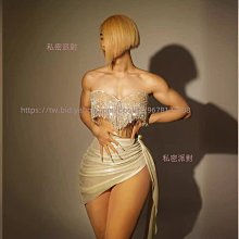 私密派對 -熱賣-奶白色亮片流蘇-性感-抹胸兩件套歐美夜店生日派對禮服 價格比較,價格查詢,歷史價格詳細信息