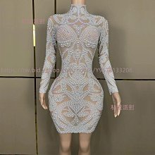 私密派對　-夜店-酒吧女滿鉆吊帶修身短裙gogo生日派對舞臺活動表演禮服 歷史價格詳細信息