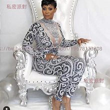 私密派對　水花歐美風-性感-鉆石亮片流蘇女歌手舞者酒吧-夜店-熱舞連體衣 歷史價格詳細信息