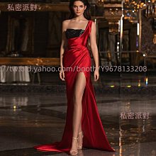 私密派對　-演出服-2024新款銀鉆仙女高開叉無袖時尚連身氣質長款禮服 歷史價格詳細信息