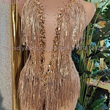 私密派對　水花歐美風-性感-鉆石亮片流蘇女歌手舞者酒吧-夜店-熱舞連體衣 歷史價格詳細信息