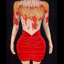 私密派對　水花歐美風-性感-鉆石亮片流蘇女歌手舞者酒吧-夜店-熱舞連體衣 歷史價格詳細信息