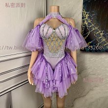 私密派對　-演出服--夜店-酒吧滿鉆修身連衣裙歌手模特舞臺表演生日晚宴晚禮服 歷史價格詳細信息
