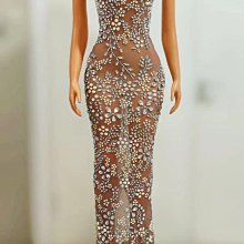 私密派對   款閃亮燙鉆性感  露肩緊身連衣裙 時尚 熱辣派對繃帶dress 歷史價格詳細信息