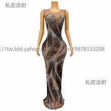 私密派對　鉆石羽毛生日裙網紗燙鉆透視鏤空-性感-緊身短裙晚禮服舞臺-演出服- 歷史價格詳細信息