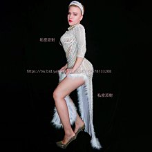 私密派對　滿鉆連體褲-演出服-生日女歌手連體衣表演服模特走秀歌手-演出服-酒吧 歷史價格詳細信息