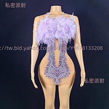 私密派對　-演出服-生日黃金禮服時尚-性感-抹胸水鉆鏈條收腰短裙套裝酒吧-夜店-演 歷史價格詳細信息