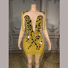 私密派對　生日服裝鉆石-演出服-歐美水鉆閃亮華麗顯瘦聚會-性感-緊身連衣裙 歷史價格詳細信息