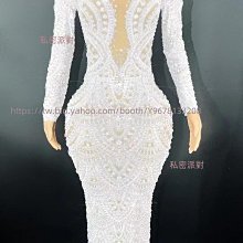 私密派對　生日長裙鉆石羽毛舞臺-演出服-聚會禮服高領璀璨亮鉆收腰緊身長袖羽 歷史價格詳細信息