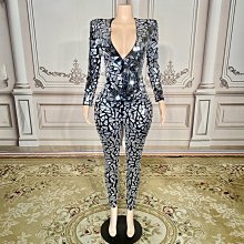 私密派對　水花歐美風-性感-鉆石亮片流蘇女歌手舞者酒吧-夜店-熱舞連體衣 歷史價格詳細信息