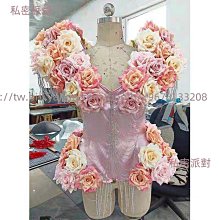 私密派對　花朵連體女歌手舞臺-演出服-粉色-夜店-酒吧ds派對gogo 價格比較,價格查詢,歷史價格詳細信息