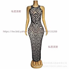 私密派對　優雅氣質玫紅晶亮水鉆網紗禮服酒會紅毯晚禮服-演出服- 歷史價格詳細信息
