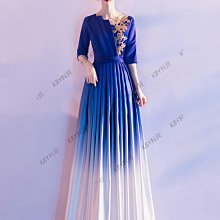 新款大合唱演出服合唱團演出服女長裙中老年雪紡連衣裙宴會晚禮服-kby科貝 歷史價格詳細信息