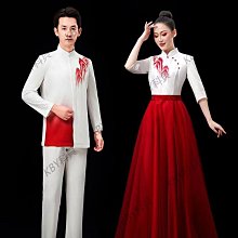 新款大合唱演出服合唱團演出服女長裙中老年雪紡連衣裙宴會晚禮服-kby科貝 歷史價格詳細信息