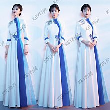 大合唱團演出服女長裙學生成人詩歌朗誦長裙紅歌比賽宴會氣質禮服-kby科貝 歷史價格詳細信息