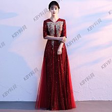 大合唱團演出服女長裙學生成人詩歌朗誦長裙紅歌比賽宴會氣質禮服-kby科貝 歷史價格詳細信息