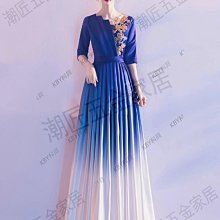 新款大合唱演出服合唱團演出服女長裙中老年雪紡連衣裙宴會晚禮服-kby科貝 歷史價格詳細信息