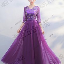 新款大合唱演出服合唱團演出服女長裙中老年雪紡連衣裙宴會晚禮服-kby科貝 歷史價格詳細信息