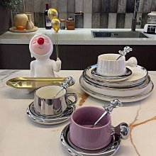 ins北歐高顏值冰淇淋陶瓷杯創意珍珠高腳馬克杯餐廳水果甜品碗杯-~特價 歷史價格詳細信息