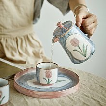 原創郁金香項鏈女ins風森系花朵鎖骨鏈韓版小香風玉髓吊墜925純銀 歷史價格詳細信息